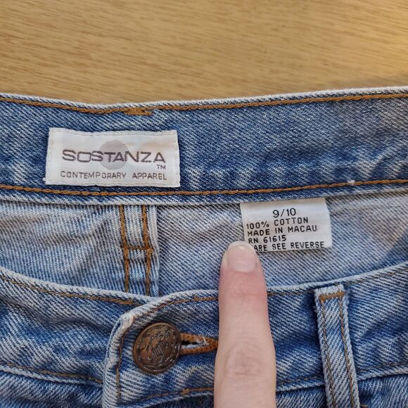 Vintage 90s Sostanza Jeans Shorts Jorts - Picture 5 of 5